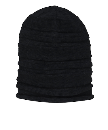 クー（Coo.）帽子 ニットキャップ ビッグワッチ 黒 ブラック 897CO5ST0024 BLK
