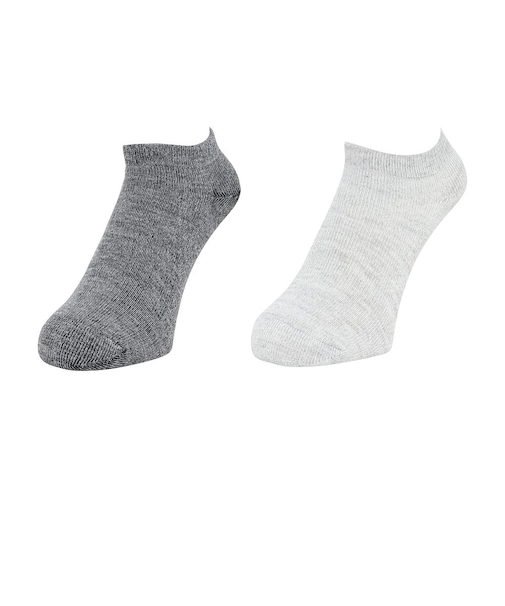 クー（Coo.）靴下 3層 ショートソックス 2足組 グレー 灰色 22.0～25.0センチ 895CO5GSA0127 GRY