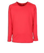 デュアリグ（DUARIG）ジュニア サッカーウェア ストレッチマルクビ 長袖インナーシャツ 3F0011-SCWR-742ES RED