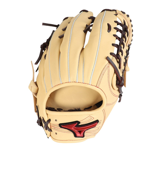 ミズノ(MIZUNO)軟式用グラブ 外野手用 野球グローブ ウィルドライブ レッド IBE 25 1AJGR33607 8057
