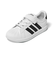 アディダス（adidas）ジュニアスニーカー ボーイズ スポーツシューズ ストリートトーク ホワイト OPK37-JQ6144 スニーカー