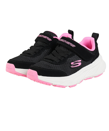 スケッチャーズ（SKECHERS）ジュニアスニーカー スポーツシューズ エッジライド スムース ジャーニー ブラック 303981L-BKPK