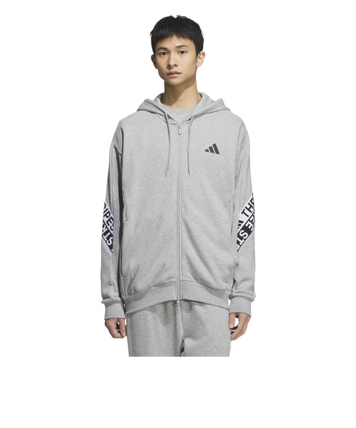 アディダス（adidas）ワーディングパック ルーズフィット ヘビー フレンチテリー フルジップパーカー QD549-KA1277