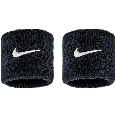 ナイキ（NIKE）リストバンド スウッシュ クラシック 2P ブラック×ホワイト BN3000-010