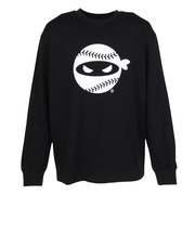 PITCHING NINJA（PITCHING NINJA ）野球ウェア ロゴ 長袖Tシャツ OT0325FW0005-BLK