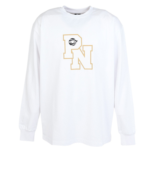 PITCHING NINJA（PITCHING NINJA ）野球ウェア PNロゴ 長袖Tシャツ OT0325FW0001-WHT