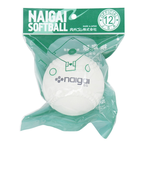 内外ゴム（ナイガイゴム）ソフトボール ボール 検定球 12インチ