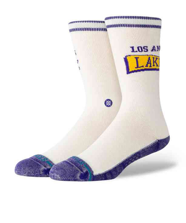 スタンス(STANCE)バスケットボール ソックス LAKERS VICTORY CREW ロサンゼルス・レイカーズ A556D25LVC#PUR