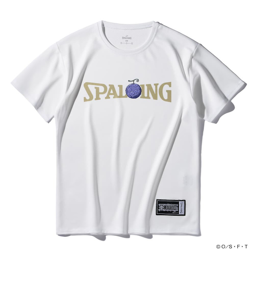 スポルディング（SPALDING）ジュニア Tシャツ ONE PIECEメラメラの実 ボールプリント SJT25160PWH