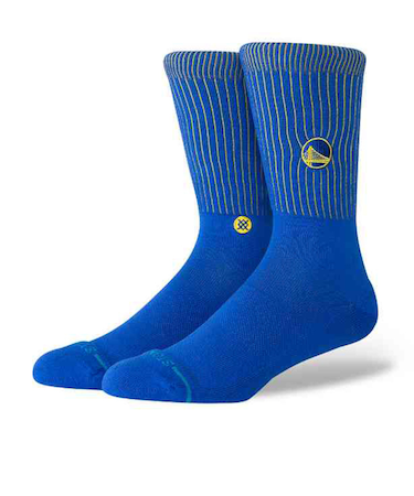 スタンス(STANCE)バスケットボール ソックス WARRIORS BADGED CREW ゴールデンステート・ウォリアーズ A556D25WBC#BLU