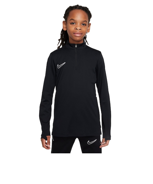 ナイキ（NIKE）サッカーウェア ジュニア ドライフィット アカデミー 長袖1/4ジップ ドリルトップ HJ3721-010