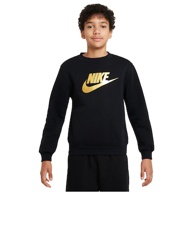 ナイキ（NIKE）ジュニア ウェア クラブ フリース クルーネック スウェットシャツ HQ0975-010