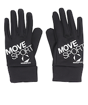 デサント（DESCENTE）防寒 ライトストレッチフィールドグローブ 黒 ブラック×ホワイト ST5FGV50U BK00 あったか 防寒小物