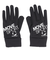 デサント（DESCENTE）防寒 ライトストレッチフィールドグローブ 黒 ブラック×ホワイト ST5FGV50U BK00 あったか 防寒小物