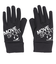デサント（DESCENTE）防寒 ライトストレッチフィールドグローブ 黒 ブラック×ホワイト ST5FGV50U BK00 あったか 防寒小物