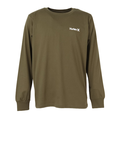 ハーレー（HURLEY）レフト チェスト ワン アンド オンリー 長袖Tシャツ MCLS252069-OLV