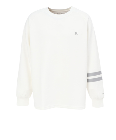 ハーレー（HURLEY）ファントム スウェット ライト ブロック パーティー 長袖Tシャツ MULS252008-WHT