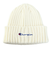 チャンピオン-ヘリテイジ（CHAMPION-HERITAGE）ニットキャップ SCRIPTロゴ リブ 白 57-59cm C8-C715C 020 ニット帽 …