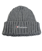 チャンピオン-ヘリテイジ(CHAMPION-HERITAGE)ニットキャップ SCRIPTロゴ リブ グレー 57-59cm C8-C715C 070