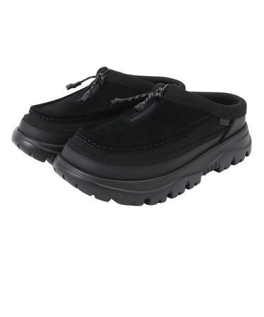 カジュアルシューズ ジップ モカシン ミュール EX ブラック SK-347 BLACK スエード