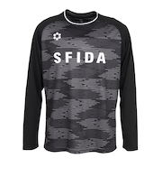 スフィーダ（SFIDA）サッカー フットサルウェア 昇華 長袖プラクティスシャツ SA-25522 BLK