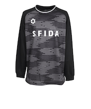 スフィーダ（SFIDA）ジュニア サッカー フットサルウェア 昇華 長袖プラクティスシャツ SA-25522JR BLK