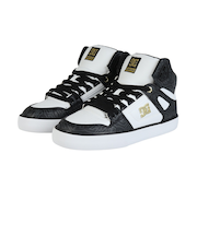 ディーシーシューズ(DC SHOES)スニーカー ボーダーシューズ ピュア ハイトップ SE SN ホワイト ブラック 25HODM256303WBG スポー…