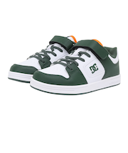 ディーシーシューズ(DC SHOES)ジュニアスニーカー ボーイズ ボーダーシューズ マンテカ 4 V SN ホワイト グリーン 25FWDK25400111…