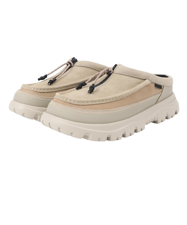 カジュアルシューズ ジップ モカシン ミュール EX ベージュ SK-347 SAND スエード
