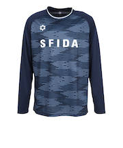 スフィーダ（SFIDA）サッカー フットサルウェア 昇華 長袖プラクティスシャツ SA-25522 NVY
