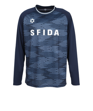 スフィーダ（SFIDA）サッカー フットサルウェア 昇華 長袖プラクティスシャツ SA-25522 NVY