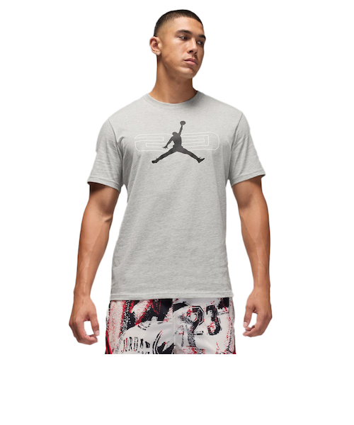 バスケットボールウェア グレーTシャツとパンツ バスケットボールウェア 半袖Tシャツ HV1876-050｜スーパースポーツ