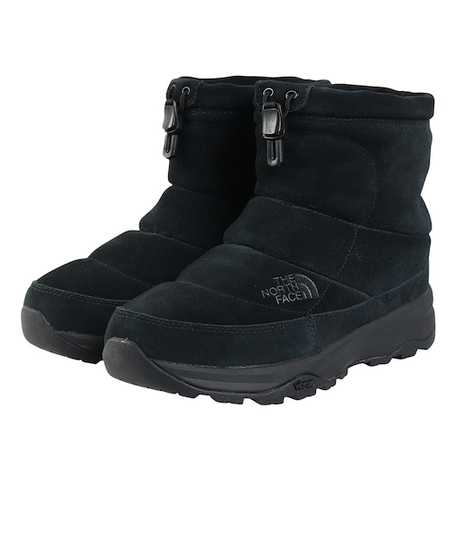 ザ・ノース・フェイス（THE NORTH FACE）ブーツ カジュアルシューズ ヌプシ ショート ウォータープルーフ スエード ブラック NF52571 KK