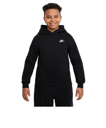 ナイキ（NIKE）ジュニア スポーツウェア クラブ フリース プルオーバー パーカー FD3000-010