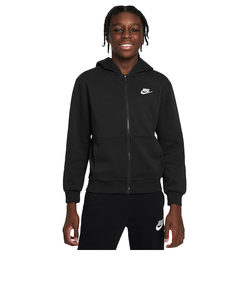 ナイキ(NIKE)ジュニア NSW クラブ フリース フルジップ 長袖フーディ LBR/ FD3004-010