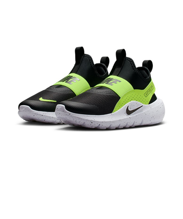 ナイキ（NIKE）ジュニアスニーカー スポーツシューズ フレックス ランナー 4 ブラック イエロー IF2894-003 カジュアル シューズ