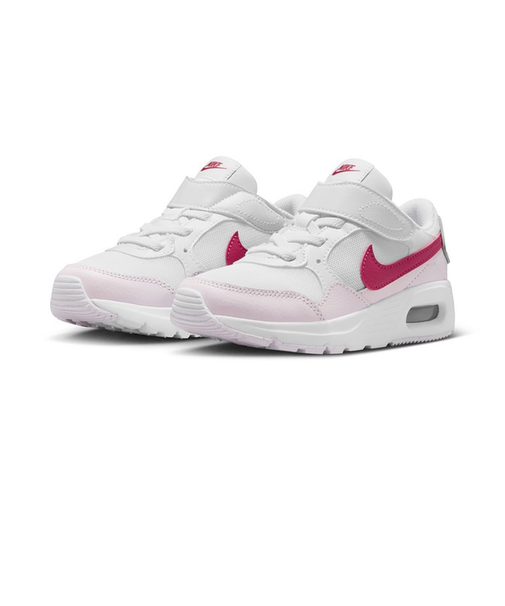 ナイキ（NIKE）ジュニアスニーカー スポーツシューズ エア マックス SC ホワイト ピンク CZ5356-125 スポーツ カジュアル シューズ