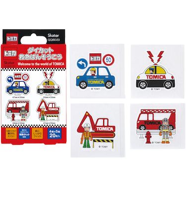 ダイカット絆創膏 トミカ 20枚入り QQBD20