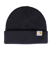 カーハート(CARHARTT)ニットキャップ ストラタス ハット ロー 紺 I0257411CXX25FW ニット帽 防寒