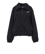 ニューバランス(new balance)ポリフリースフルジップ ニット長袖シャツ WJ43104BK