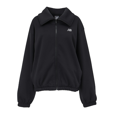 ニューバランス（new balance）ポリフリースフルジップ ニット長袖シャツ WJ43104BK