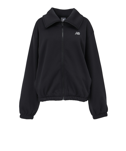 ニューバランス（new balance）ポリフリースフルジップ ニット長袖シャツ WJ43104BK