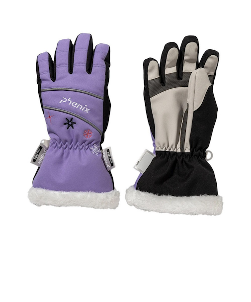 フェニックス（PHENIX）ジュニア 五指グローブ グラディエントスノーパターングローブ ESG25GL92PURPLE