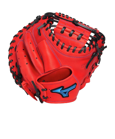 ミズノ(MIZUNO)少年軟式用グラブ 捕手用 野球グローブ ジュニア ウィルドライブ ブルー 限定カラー 1AJCY33400 7009