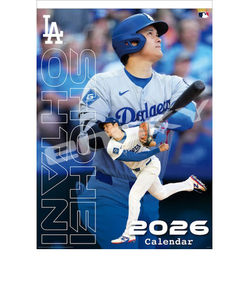 エムエルビー（MLB）大谷翔平 2026年壁掛けカレンダー CL-551 2026