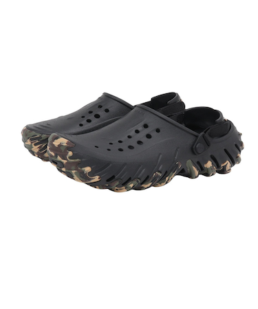 クロックス（crocs）サンダル エコー カモ RO クロッグ Blk/Mlt ブラック 212095-0C4 カジュアルシューズ