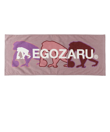エゴザル（EGOZARU）ディファレントロゴ スポーツ フェイスタオル EZFW25UTW012C220