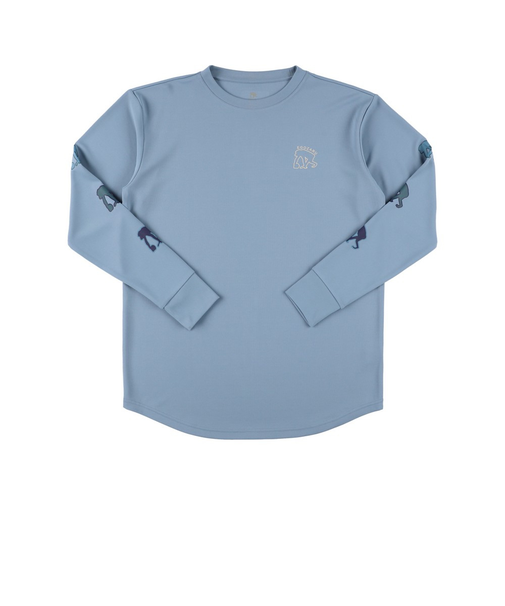 エゴザル(EGOZARU)バスケットボールウェア ディファレントスリーブロゴ ロングスリーブ EZFW25ULS027C219