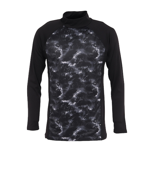 デュアリグ（DUARIG）ウィンドクロス 防風長袖ハイネック 5F0004-WAUW-891ASC 黒 ブラック M-LLサイズ BLK