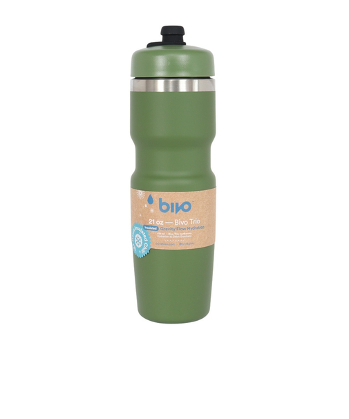 水筒 Bivo Trio ボトル 緑 620ml BT-IN-21-FG 重力による優れた飲み心地 ステンレスボトル 保冷